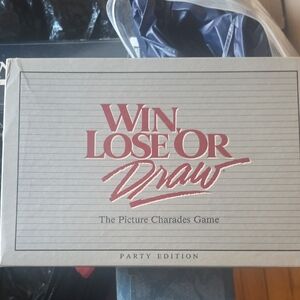 Win, Lose or Draw Picture Charades Game - Classic Gray